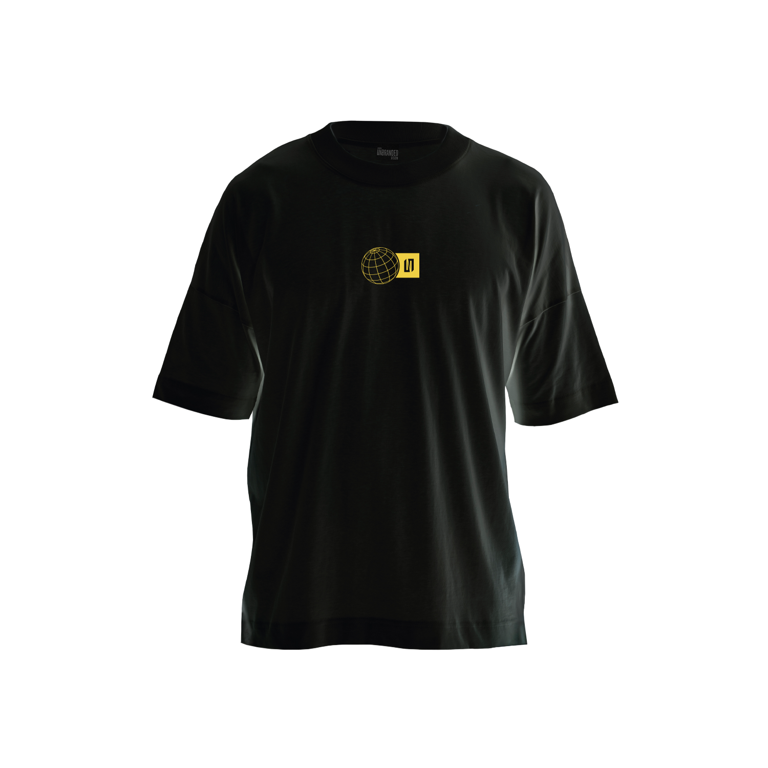 Oversized V2 T-Shirt Black & Yellow