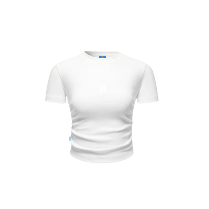 Default women’s cropped white baby T-shirt