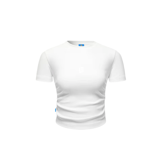 Default women’s cropped white baby T-shirt