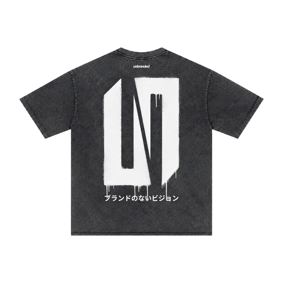 Dark grey drip wash t-shirt