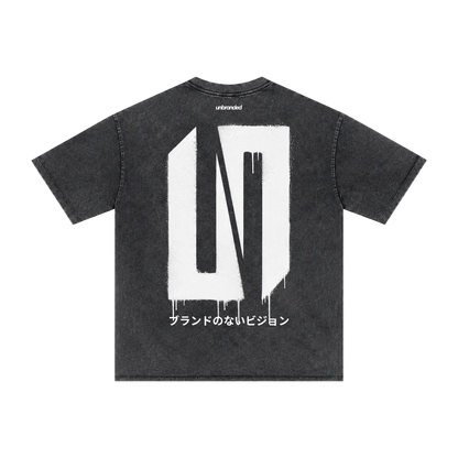 Dark grey drip wash t-shirt