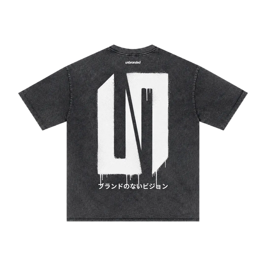 Dark grey drip wash t-shirt