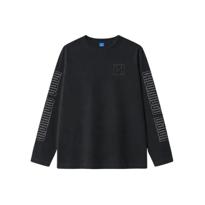 Charcoal long sleeve visionary tee
