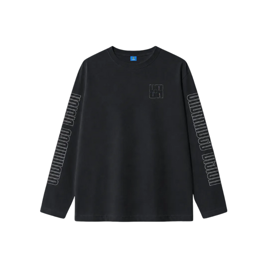 Charcoal long sleeve visionary tee