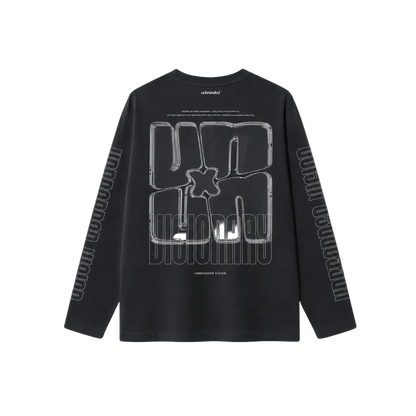 Charcoal long sleeve visionary tee
