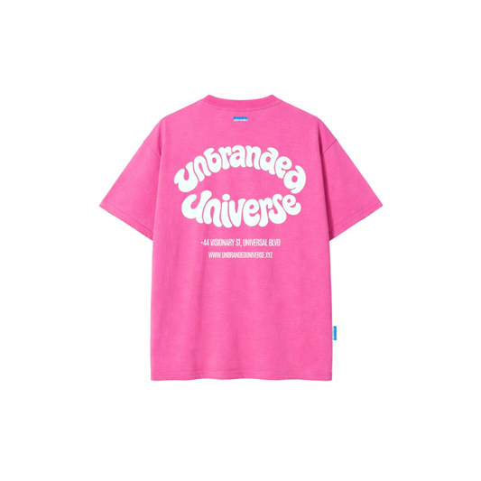 Pink universe wash t-shirt