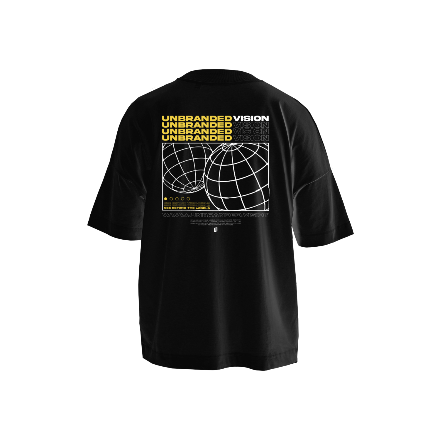 Oversized V2 T-Shirt Black & Yellow